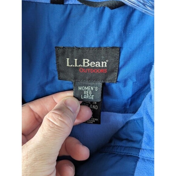 Vintage L.L. Bean Outdoor Lightweight Spring Jacket Blue Women's Size Large - Picture 5 of 11